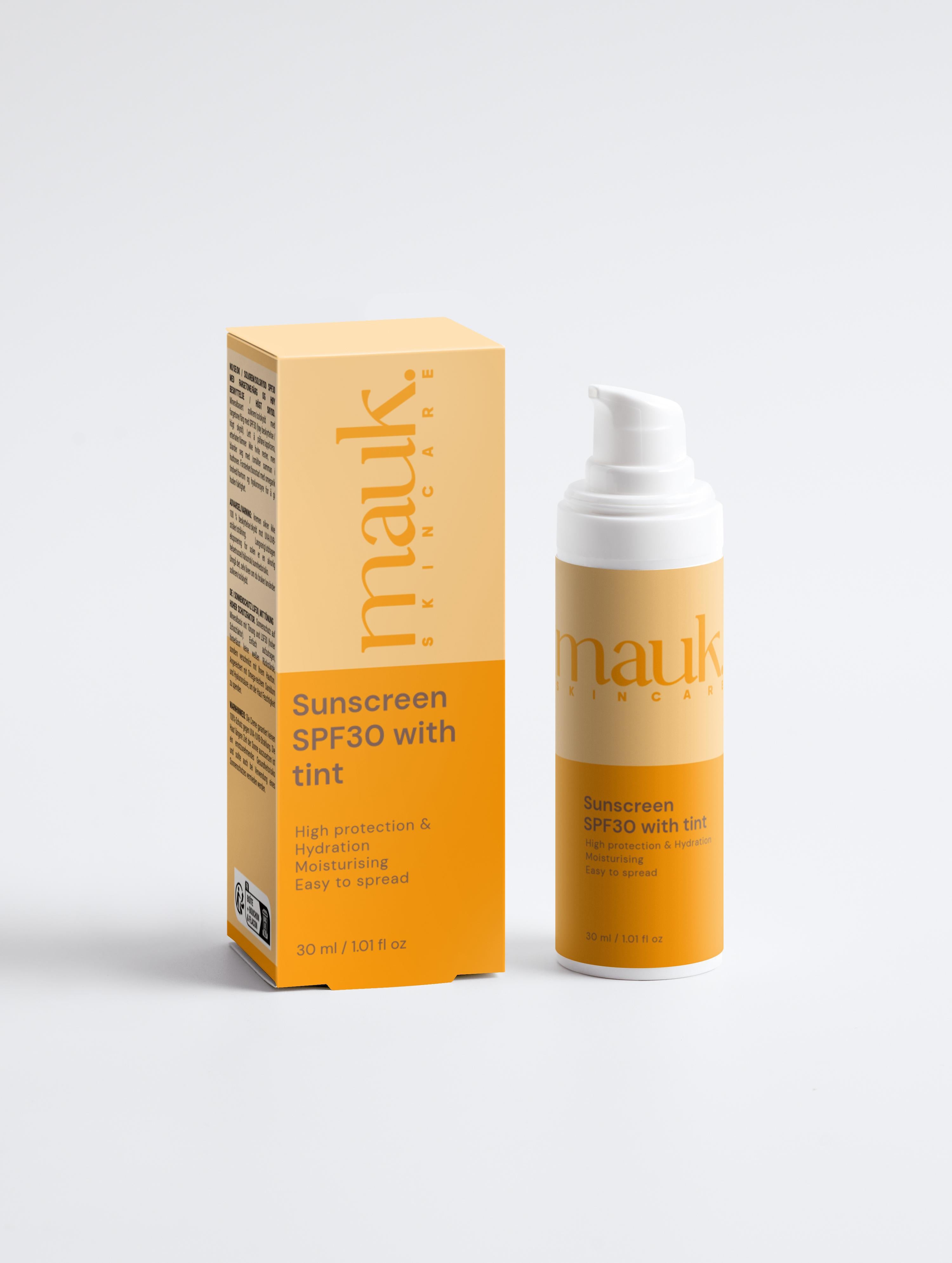 Sunscreen SPF30, with tint